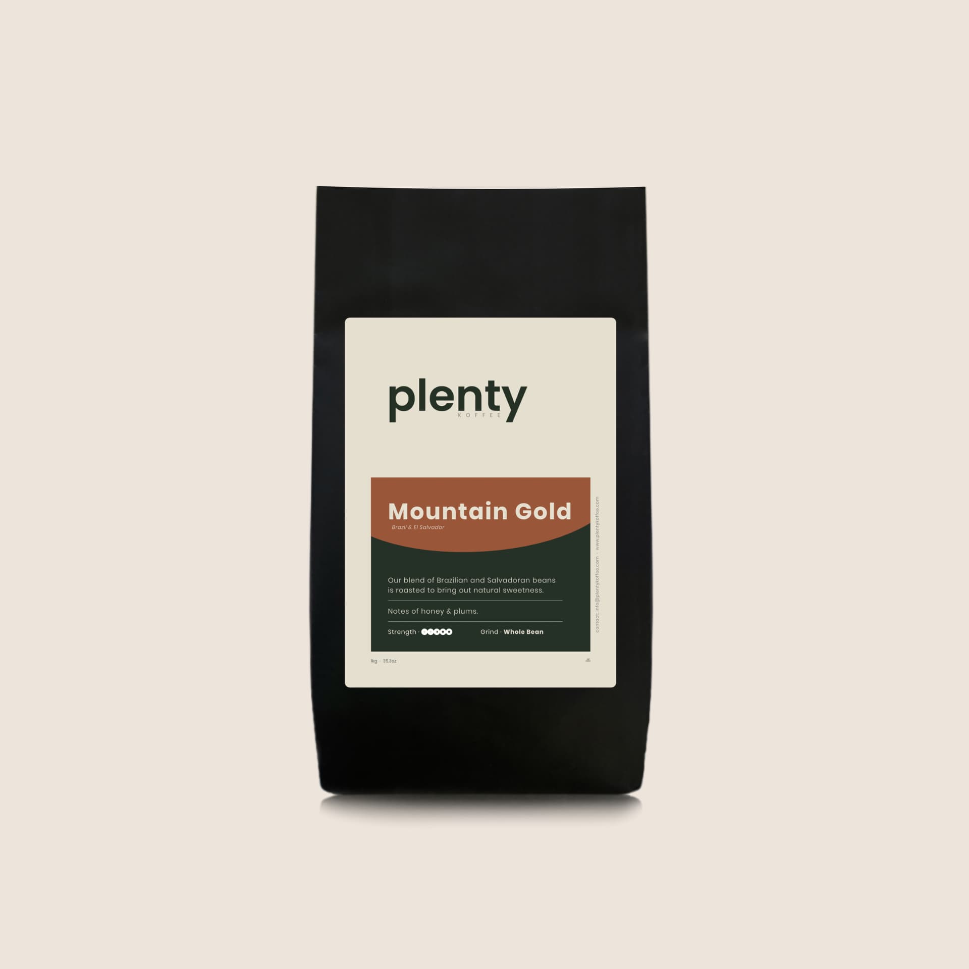 Mountain Gold coffee bag