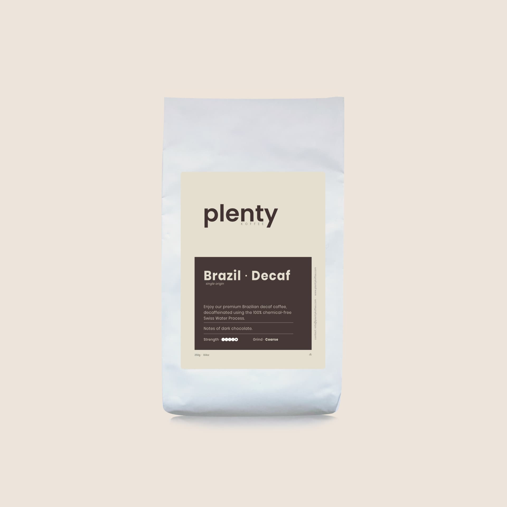 Brazilian Decaf coffee bag